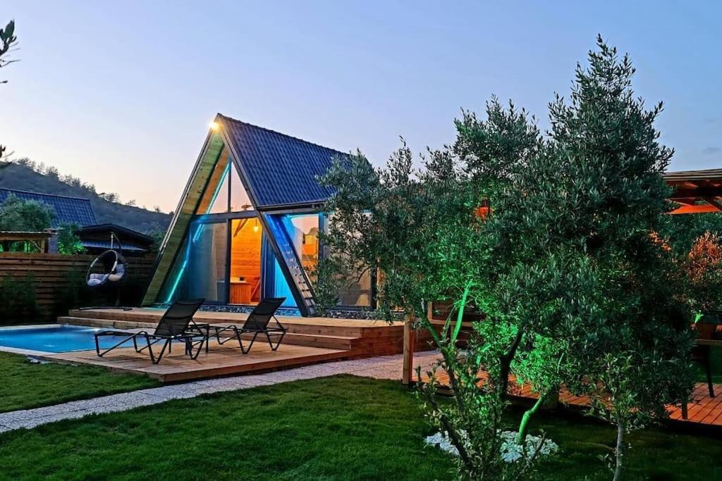 Villa Zeytin Havuzlu Jakuzili Fethiye Bagian luar foto