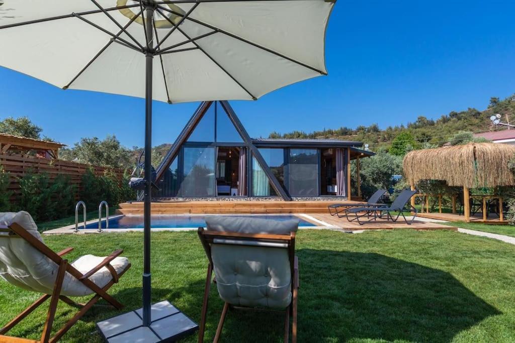 Villa Zeytin Havuzlu Jakuzili Fethiye Bagian luar foto